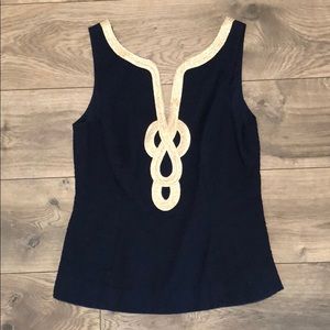 Navy Lily Pulitzer Top